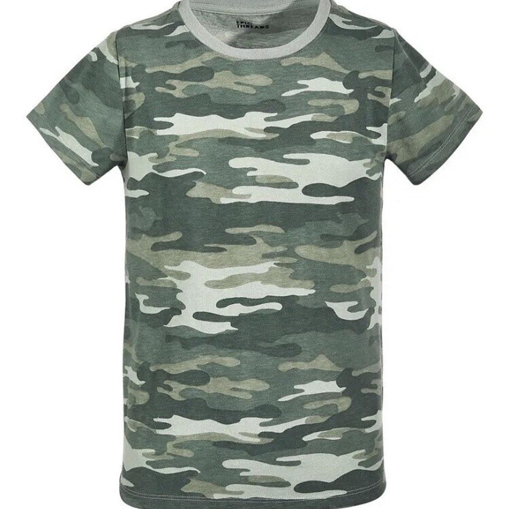 Epic Threads Boys Camo T-Shirt Green Camouflage Crewneck Short Sleeve Tee 3T